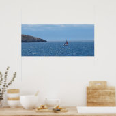 Impression de bateau à voile orange et rouge (Cuisine)
