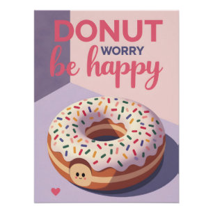 Impression de beignet rétro – Affiche de pâtisseri