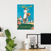 Impression de Bermudes Affiche de voyage vintage A (Bureau à domicile)