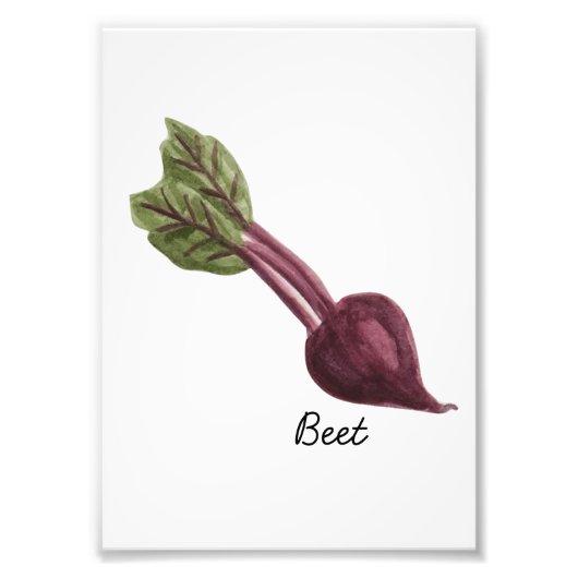Impression de betterave aquarelle (Devant)