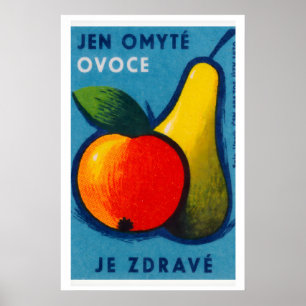 Impression de boîte d'allumettes de fruits Art mur