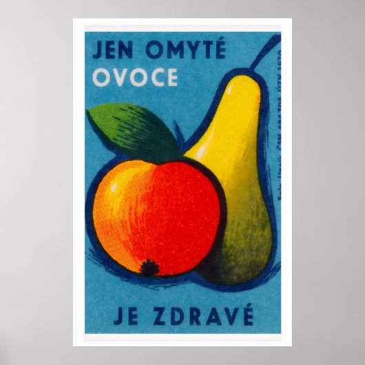 Impression de boîte d'allumettes de fruits Art mur (Devant)