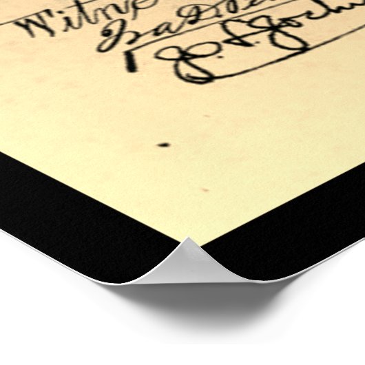 impression de brevet Vintage Retro trombone (Coin)