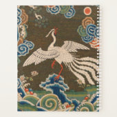 Impression de broderie en soie blanche antique chi (Dos)