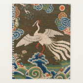 Impression de broderie en soie blanche antique chi (Devant)