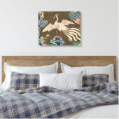 Impression de broderie en soie blanche antique chi (Insitu(Chambre))