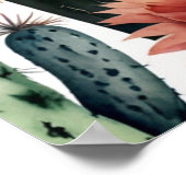 Impression de cactus mexicain vibrant (Coin)