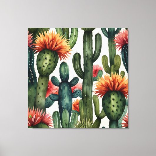 Impression de cactus mexicain vibrant (Recto)