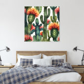 Impression de cactus mexicain vibrant (Insitu(Chambre))