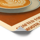 Impression de café blanc plat, Mur d'expresso mini (Coin)