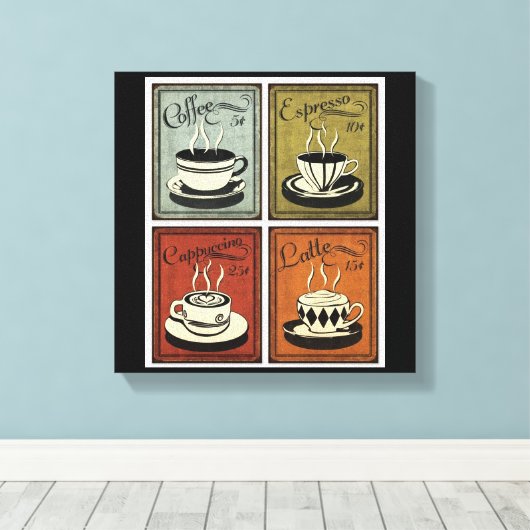 Impression de café vintage (Insitu (Plancher de Bois))