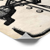 Impression de café Vintage Iris (Coin)