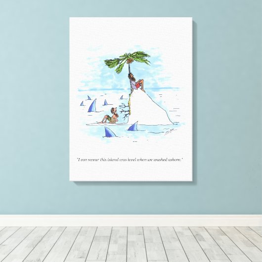 Impression de canevas de niveau de l'île (Insitu (Plancher de Bois))