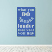 Impression de canevas personnalisées Do vs Say (Insitu (Plancher de Bois))