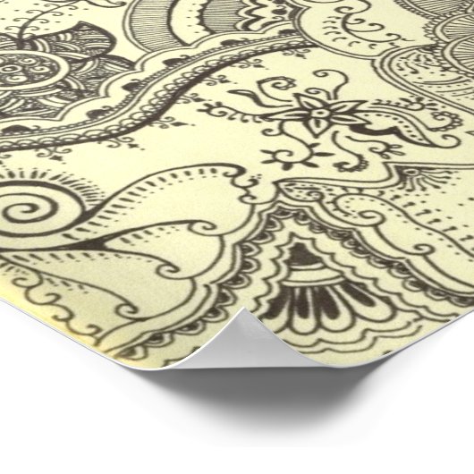 Impression de Canvas d'Art henné (Coin)