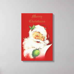Impression de canvas Vintage Père Noël
