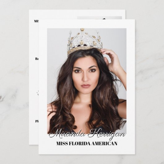 Impression de carte auto modifiable - Arrière - pl (Devant / Derrière)