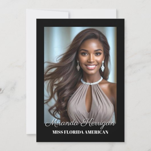 Impression de carte autographique modifiable - Arr (Devant)