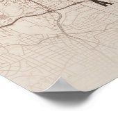 Impression de carte d'Atlanta Géorgie affiche de d (Coin)