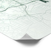 Impression de carte d'Atlanta Géorgie Affiche de W (Coin)