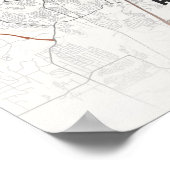 Impression de carte d'Austin Poster de la ville du (Coin)