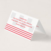 Impression de carte de fidélité et d'entreprise de (Back)