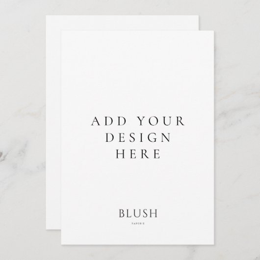 Impression de carte de menu 5 po x 7 po (Devant / Derrière)