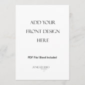 Impression de carte de menu recto verso 5x7" (Devant)