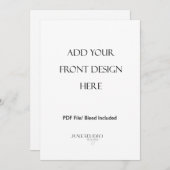 Impression de carte de menu recto-verso 5x7 pouces (Devant / Derrière)