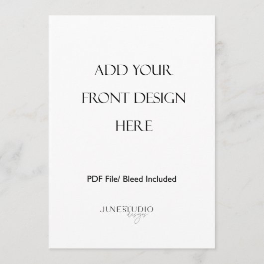 Impression de carte de menu recto-verso 5x7 pouces (Devant)