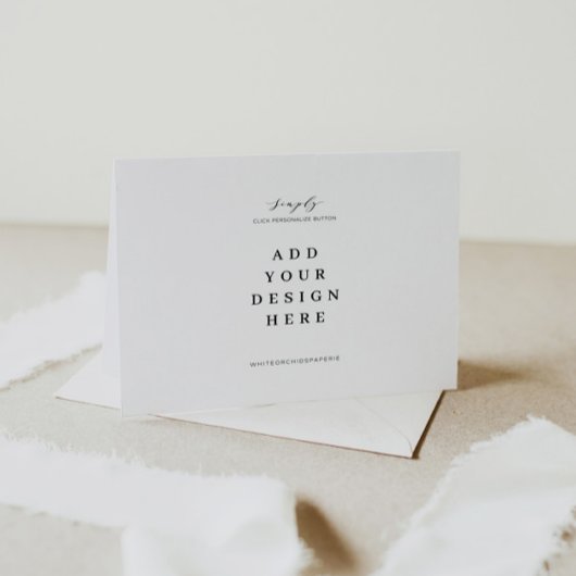 Impression de carte de remerciement pliée 7"x5"