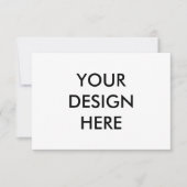 Impression de carte de réponse horizontale personn (Devant)