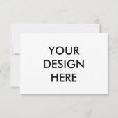 Impression de carte de réponse horizontale personn (Dos)