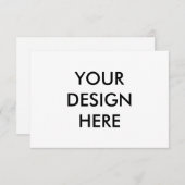 Impression de carte de réponse horizontale personn (Devant / Derrière)