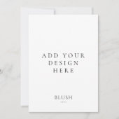 Impression de carte d'invitation 13x18 cm (Devant)