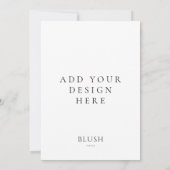 Impression de carte d'invitation 13x18 cm (Dos)