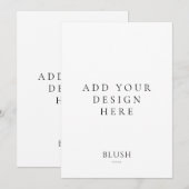 Impression de carte d'invitation 13x18 cm (Devant / Derrière)