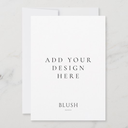 Impression de carte d'invitation 5"x7" (Dos)