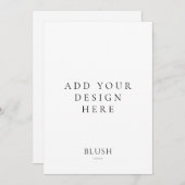 Impression de carte d'invitation 5"x7" (Devant / Derrière)