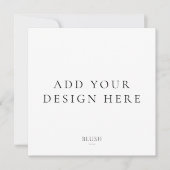 Impression de carte d'invitation carrée (Devant)