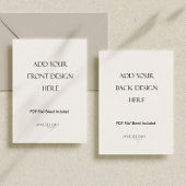 Impression de carte double face de 5 x 7 pouces