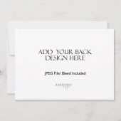 Impression de carte paysagère de 5 x 7 po recto ve (Dos)