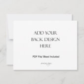 Impression de carte paysagère recto verso de 5,5 x (Dos)