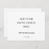 Impression de carte paysagère recto verso de 5,5 x (Devant / Derrière)