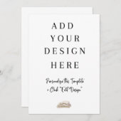 Impression de carte plat de 5 x 7 pouces (Devant / Derrière)