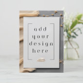 Impression de carte plat de 5 x 7 pouces (Debout devant)