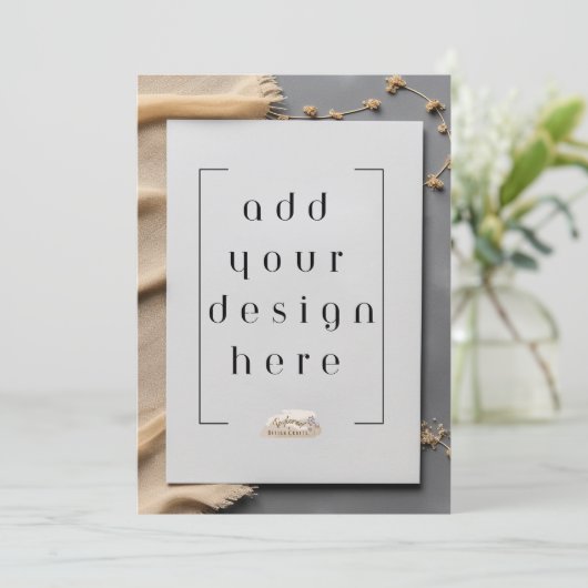 Impression de carte plat de 5 x 7 pouces (Debout devant)