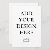 Impression de carte Portrait de 5 po x 7 po (Devant / Derrière)