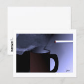 Impression de carte postale Caféine et Nicotine pa (Devant / Derrière)