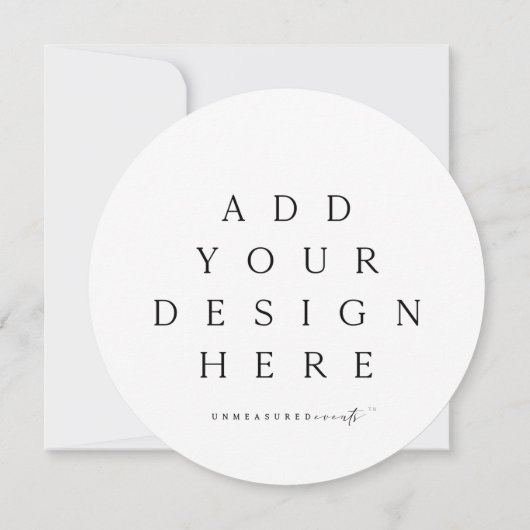 Impression de carte ronde ou Carré (Dos)